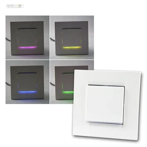 UP-LED-Dimmer für nicht dimmbare LEDs - Schalter für E27, E14, GU10 und G9 Lampen, ermöglicht das Dimmen von nicht dimmbaren LEDs für eine individuelle Lichtstimmung.