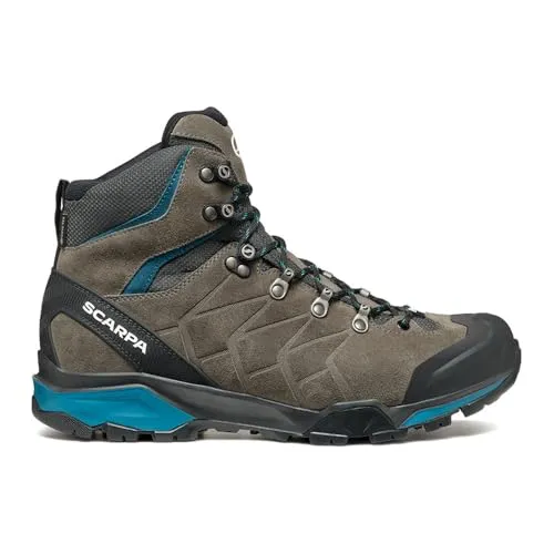 Scarpa ZG Trek GTX Titanium/Lakeblue (42,5) - Wasserdichter Trekkingschuh für leichte Wanderungen, bietet durch Gore-Tex und Fersenstabilität optimalen Halt auf jedem Untergrund.