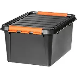Smartstore Aufbewahrungsbox Pro 31 L - Robuste Aufbewahrungsbox mit 31 Litern Volumen, bruchfest und temperaturbeständig von -40 bis +100 °C, ideal für Haushalt, Kinderzimmer und Werkstatt.