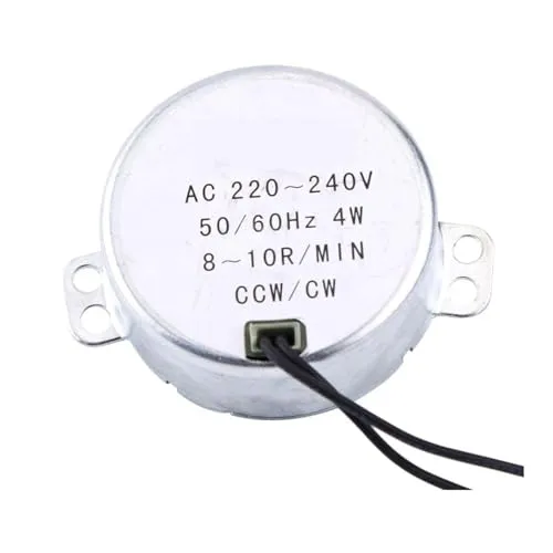 VIFER Synchronmotor AC 220 – 240 V, Synchronmotor, Elektromotor, Rotationsmotor, rund, Synchronisationsmotor, 4 W CW/CCW (8-10RPM)
