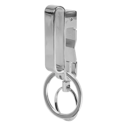 Gürtelschlaufe Schlüsselanhänger Clip, Titan Gürtel Schlüsselanhänger Halter, Schnellverschluss, Schlüssel Organizer, Gürtelclip mit Abnehmbarem Schlüsselring für Männer