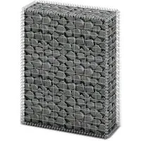 vidaXL Gabione 100x80x30cm - Robuster Steinkorb für Garten - Grillkörbe: Stabiler und langlebiger Drahtkorb aus verzinktem Stahl, ideal für Stützmauern und Sichtschutz in der Landschaftsgestaltung.