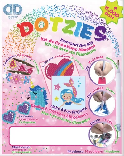 DIAMOND DOTZ DOTZIES Art Kit pink
