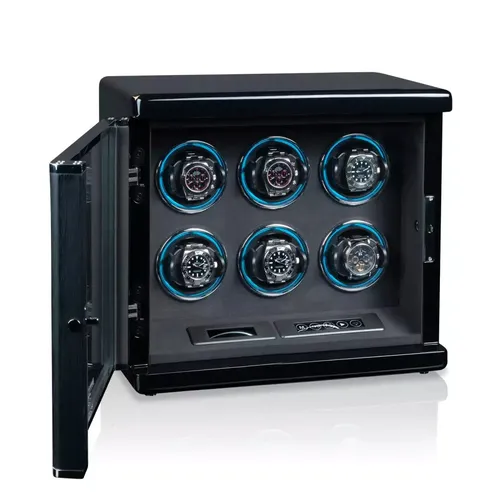 Heisse & Söhne Uhrenbeweger - Chicago 6 - Schwarz