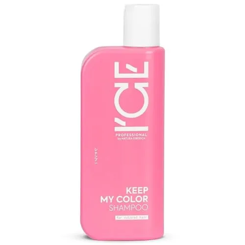 ICE Professional Keep My Color Shampoo - Mildes Shampoo für coloriertes Haar - Schutz vor Verblassen, intensive Feuchtigkeit & Glanz - Mit UV-Filter & arktischer Himbeere - 250 ml
