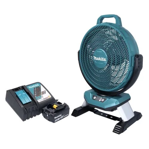 Makita DCF 301 RM1 Akku Ventilator 18 V - Ventilator mit 33 cm Durchmesser, kabellos und mobil, inklusive 1x 4,0 Ah Akku und Ladegerät für flexible Nutzung.