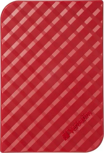Store 'n' Go Externe Festplatte - 1TB - Rot - Externe Festplatte mit 1 TB Speicher, tragbar, USB 3.0 für schnelle Datenübertragung und im modernen roten Design.