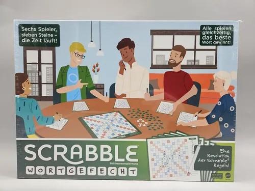 Scrabble Wortgefecht Mattel Gesellschaftsspiel Brettspiel Familienspiel