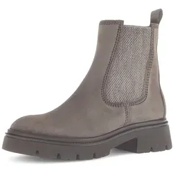 Gabor Damen Stiefel, grau (mohairelwall (10)), Gr. 4 - Modische Gabor Stiefelette aus weichem Veloursleder mit atmungsaktiver Innenverarbeitung. Ideal für normal breite Füße, ausgestattet mit auswechselbarer Decksohle und griffiger Gummisohle für optimalen Komfort.