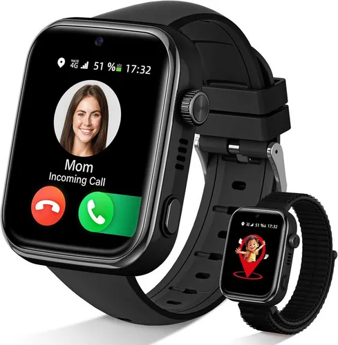 Oliimptek 2026 Kinder GPS Uhr mit Videoanruf, SOS Notruf & Aktivitätsüberwachung Smartwatch (1,83 Zoll), Intelligente Uhr für Schlaftracking, Schrittzähler & Sicherheitszonen