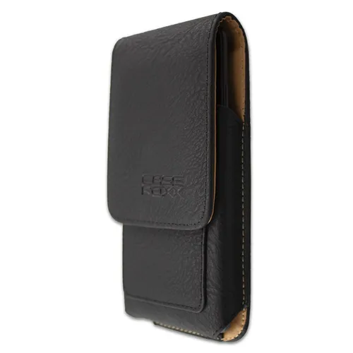 caseroxx Outdoor Tasche für Gigaset GS100 in schwarz aus Echtleder