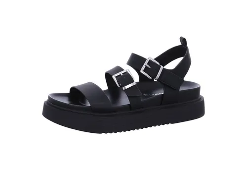 Tamaris Sandalette Damen Vegan Bequem schwarz, EU 37 - Wanderschuhe mit veganem Material und bequemer Decksohle für ein angenehmes Laufgefühl. Ideal für modebewusste Frauen, die Wert auf Komfort und Nachhaltigkeit legen.