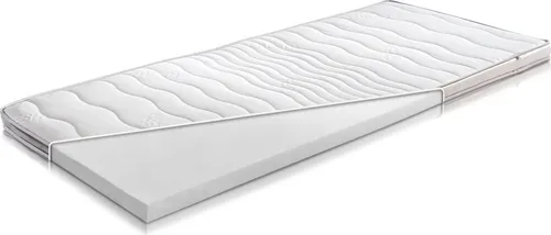 H3 Kaltschaum Topper 100 x 200 - Hochelastisch und Atmungsaktiv - 7 cm hoher Kaltschaum Topper mit optimaler Punktelastizität und sofortiger Rückstellfähigkeit. Ideal für eine angenehme Schlafposition und für Allergiker geeignet. Bezug waschbar und mit Rundum-Reißverschluss.