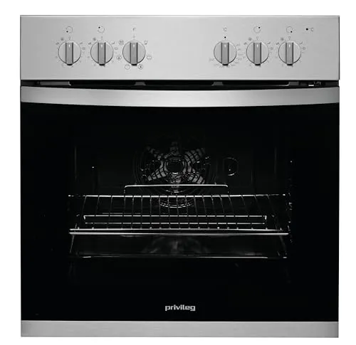 Privileg PHVK3 NN5F IN Einbauherd Edelstahl - Backofen mit 6 Backofenfunktionen, ideal für vielseitiges Kochen und Backen in Ihrer Küche.