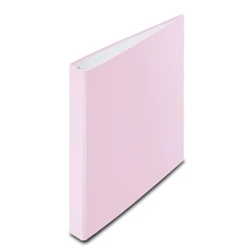 Hama Ordner A4 (39mm Rückenbreite, Ringbuch, Ringordner A4 4 Ringe, Organizer, Aktenordner, Schnellhefter mit Ring, Ringbuchordner für Portfolio, Schule, Büro, Dokumente, Fotos etc.) Pappe rosa