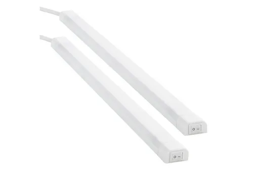 SEBSON LED Unterbauleuchte Küche 50cm - 2er Set - LED Streifen mit 4000K Neutralweiß, energieeffizient und ideal für stilvolle indirekte Beleuchtung unter Schränken oder in Nischen. Ultra flach mit nur 13mm Höhe, einfach zu installieren.