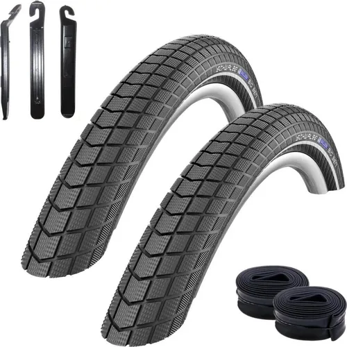 Schwalbe Big Ben Performance 20 Zoll Fahrradreifen RaceGuard Fahrrad Mantel Decke mit Reflexstreifen 55-406 (20 x 2,15