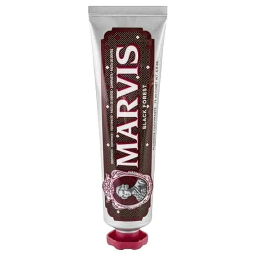MARVIS® Black Forest 75 ml I Zahncreme in der Geschmacksrichtung Kirsche, Schokolade und Minze I limitiert I Blended Collection