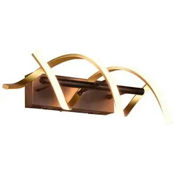 Trio Leuchten LED-Wandleuchte Sequence, Schwarz in gold von TRIO Leuchten