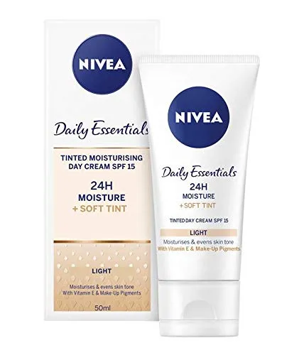 NIVEA® Daily Essentials Tinted Moisturising Day Cream Natural SPF 8 50ml 3 x