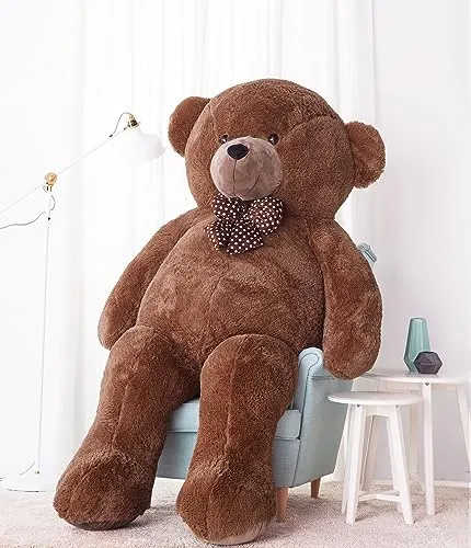 Lifestyle & More Riesen Teddybär 140 cm XXL Plüschbär - Stofftiere & Teddybären – Der 140 cm große Kuschelbär aus hochwertigem, samtig weichem Plüsch bietet Geborgenheit und ist ideal zum Kuscheln und Liebhaben.