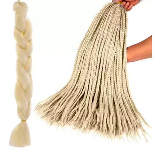 soulima Kunsthaar-Extension Zopf Synthetik Haarverlängerung, beständig gegen Sonnenlicht und Witterungseinflüsse