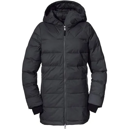 Schöffel Damen Insulated Parka Boston L - Stylischer Wintermantel - Funktionsjacke mit wasser- und windabweisendem Material, hält dank recycelter Isolierung warm und bietet Bewegungsfreiheit durch Seitenschlitze und verstellbare Kapuze.