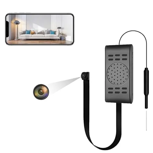 SANPROV Mini Kamera 1080P Überwachungskamera Videorecorder Klein IP Videokamera mit Bewegungsmelder für Home/Office/Wohnungen Sicherheit