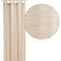 Bestlivings Blickdichte Gardine 140x245cm - Leinen Optik in Beige - Gardine in Leinen-Optik, blickdicht und mit UV-Schutz, ideal für Sichtschutz und stilvolle Dekoration in jedem Raum.