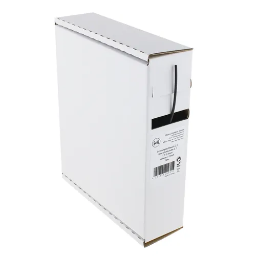 Schrumpfschlauch schwarz 3:1, 1,5 - 0,5mm, 10 Meter - Spenderbox