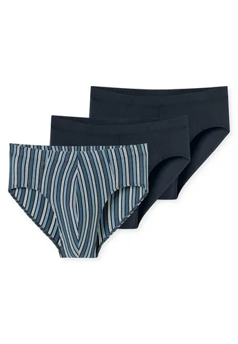 Schiesser Herren 3er Pack Unterwäsche Slips mit weichem Bund - Bequeme Slips aus 95% Bio-Baumwolle und 5% Elasthan, perfekt sitzend und elastisch. Ideal für den täglichen Tragekomfort mit modischen Ziernähten.