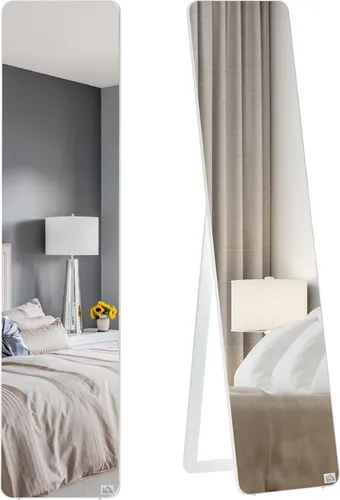 Standspiegel Ganzkörperspiegel mit klappbarem Rahmen – Eleganter Schminkspiegel für Wandmontage oder freistehend