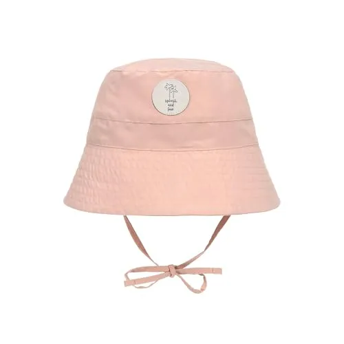 LÄSSIG Splash & Fun Baby und Kleinkind Sonnenhut Fischerhut mit UV-Schutz Rosa 46/49 7-18 Monate