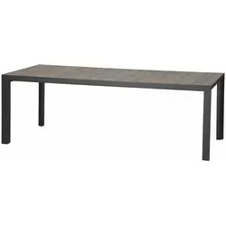 Siena Garden Gartentisch Silva - Großzügiger Esstisch für 10 Personen - Tische - Esstisch Silva von Siena Garden, ideal für Familienfeiern, mit robustem Aluminiumgestell und stilvoller Keramiktischplatte in Holzoptik.