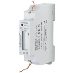 Velleman EMDIN01 Energiekosten-Messgerät - Verbrauchszähler zur Hutschienenmontage, präzise Messung des Energieverbrauchs für AC-Stromnetze, ideal für effizientes Energiemanagement.