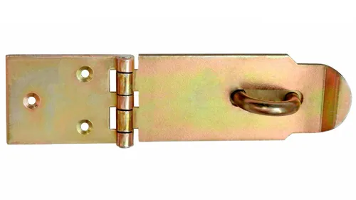 Überfallscharniere 150/50 Überfalle gerade Panzer Riegel Gelb verzinkt