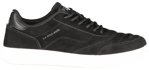 Damen Sportschuh Schwarz mit Kontrastdetails - Stylisher Damen Sportschuh in klassischem Schwarz mit auffälligen Kontrastdetails und moderner Schnürung. Ideal für Sport und Freizeit, bietet er ein herausnehmbares Fußbett für individuellen Komfort und ein einzigartiges Design.