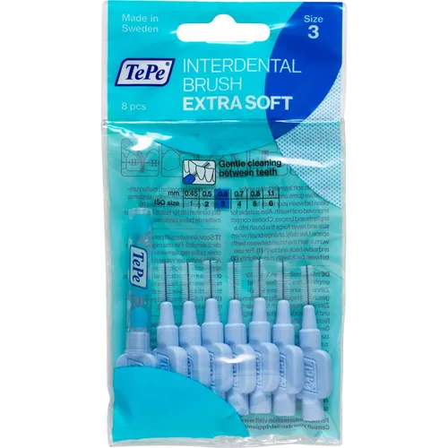 TePe D-A-CH GmbH TePe Interdentalbürsten Extra Soft, 8 Stück, Hellblau, 0,6 mm
