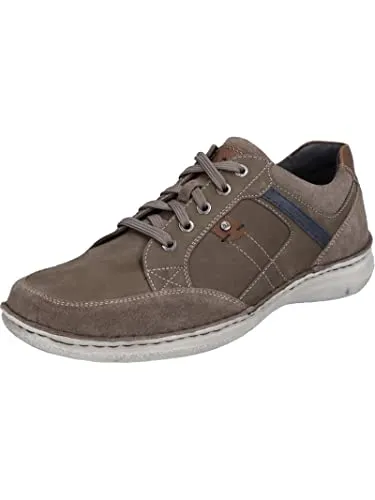 Josef Seibel Herren Low-Top Sneaker Anvers 42 - Extra weit & Handstichverarbeitung - Herren-Schnürhalbschuhe mit Weite K für kräftige Füße, hochwertig verarbeitet mit flexibler Laufsohle und edlem Leder-Obermaterial.