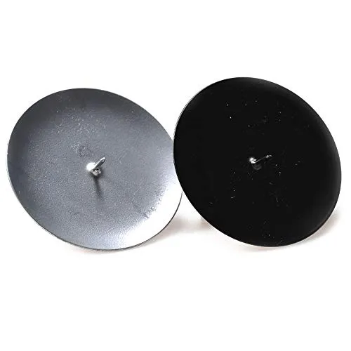 Adventskranzstecker für Adventskranz Ø 8 cm - Kerzenhalter für Adventskranz - Kerzenteller Adventskranz - Adventskranzstecker - Adventskranzhalter (Schwarz) 4 x