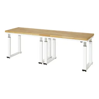 STIER Elektrisch Höhenverstellbare Werkbank Premium 2500x700 mm - Hochwertige Werkbank mit elektrischer Höhenverstellung für ergonomisches Arbeiten, ideal für vielseitige Einsatzmöglichkeiten.