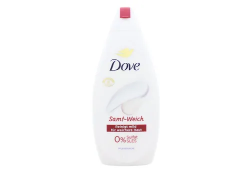 DOVE Duschpflege Dove Samt-Weich 450ml Pflegedusche reinigt mild für weichere Haut