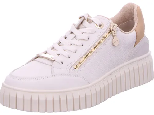 s.Oliver Sneaker 100% vegan beige 37 EU - Sneaker aus Kunstleder, 100% vegan und pflegeleicht. Ideal für umweltbewusste Modebewusste, mit herausnehmbarer Innensohle für individuellen Komfort.