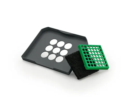 Naber Biodeckel COX BASE anthrazit für 4/6/7/10/12,5 Liter - Mülleimer-Zubehör mit 4 Aktivkohle-Filtern für nachhaltige Nutzung. Ideal für Eimer mit 4 bis 12,5 Litern und sorgt für frische Luft in Ihrer Küche.