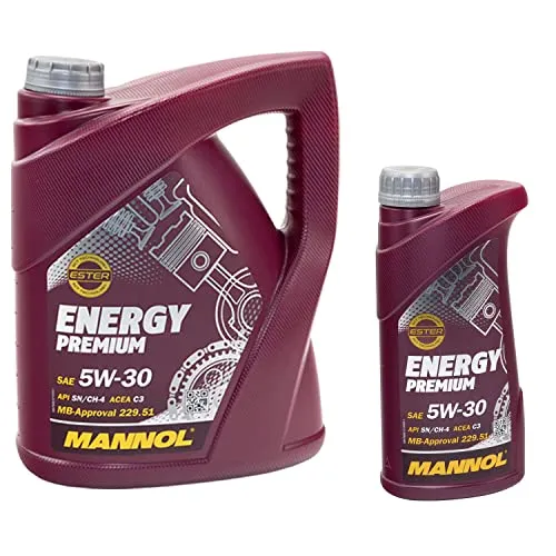 Motoröl Motor Öl MANNOL Energy Premium 5W-30 API SN 5 Liter + 1 Liter