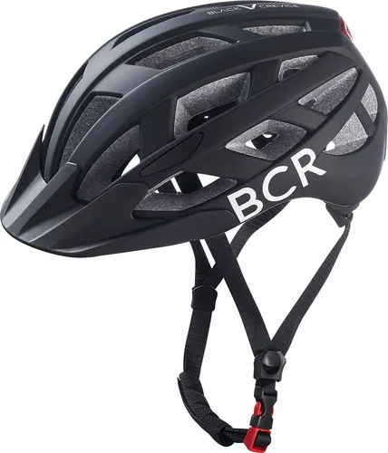 Black Crevice Fahrradhelm mit LED Rücklicht, Größe L (59-61 cm) - Fahrradhelme mit optimaler Anpassung dank verstellbarem Kinnband und Drehrad. Atmungsaktiv und leicht, ideal für Sicherheit und Komfort beim Radfahren.