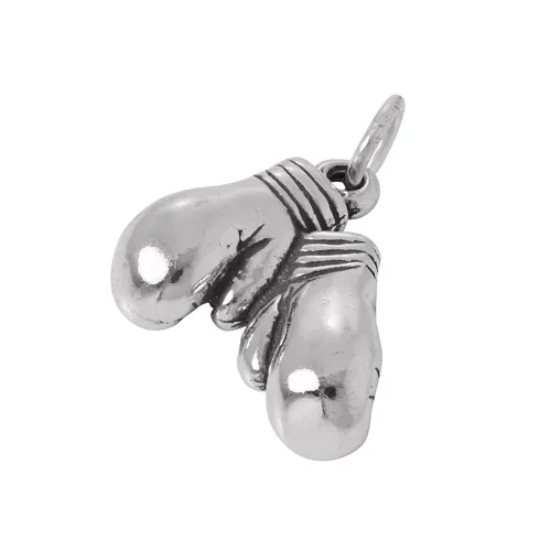 TheCharmWorks Sterling-Silber Boxhandschuhe CharmAnhänger | Boxing Gloves Charm