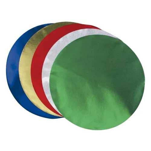 Origami Alu-Faltblätter, rund, 11,5 cm, 50 Blatt - Alufolie