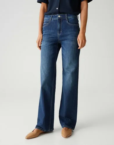 OPUS PANTS Weite Jeans Melly modern - Trendige Wide Leg Jeans aus authentischem Blue-Denim mit Used-Waschung, 5-Pocket-Stil und weitem Beinverlauf – ideal für moderne und vielseitige Outfits.