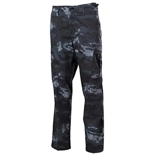 MFH Herren US BDU Kampfhose HDT Camo LE Größe XL - Wanderhose im klassischen US BDU Design, strapazierfähig und mit verstellbarer Taille. Ideal für Outdoor-Aktivitäten und Freizeit.